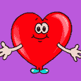 Gif animé coeur calin